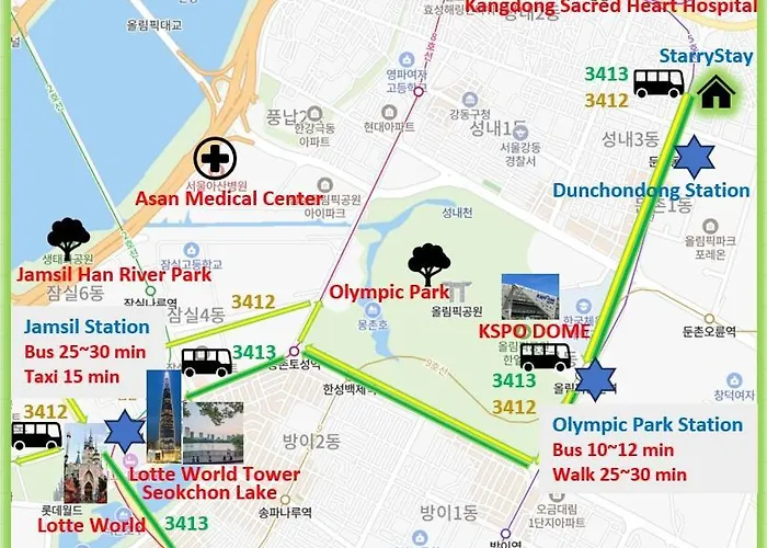ゲストハウス Large 2br 66sqm Free Parking Near Kspo And Lotte World I Entire Place I 4th Floor No Elevator