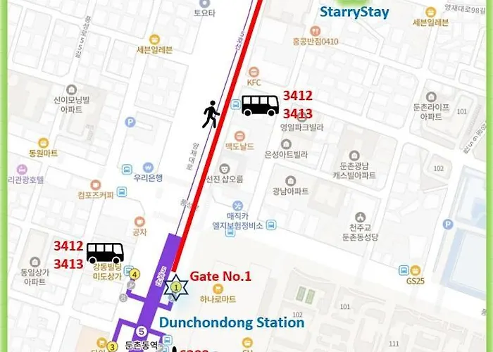 Large 2br 66sqm Free Parking Near Kspo And Lotte World I Entire Place I 4th Floor No Elevator ゲストハウス 4*